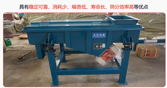 具有穩(wěn)定可靠、消耗少、噪音低、壽命長、振型穩(wěn)、篩分效率高等優(yōu)點
